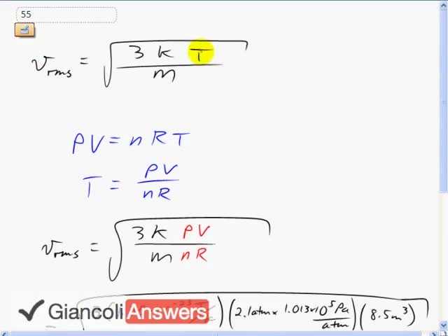 Giancoli 6th Edition, Chapter 13, Problem 55 solution video poster
