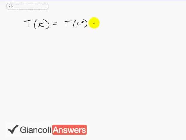 Giancoli 6th Edition, Chapter 13, Problem 26 solution video poster