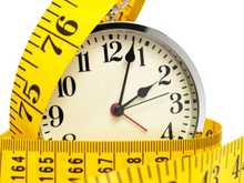Tape measure and stop watch for measurement