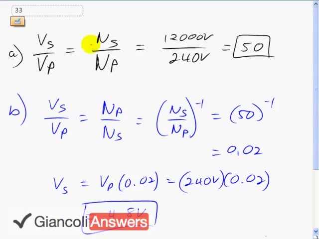 Giancoli 6th Edition, Chapter 21, Problem 33 solution video poster