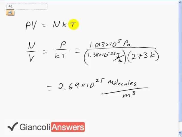 Giancoli 6th Edition, Chapter 13, Problem 41 solution video poster