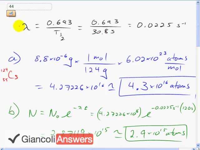 Giancoli 6th Edition, Chapter 30, Problem 44 solution video poster
