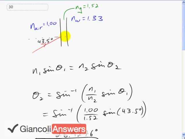 Giancoli 6th Edition, Chapter 23, Problem 30 solution video poster