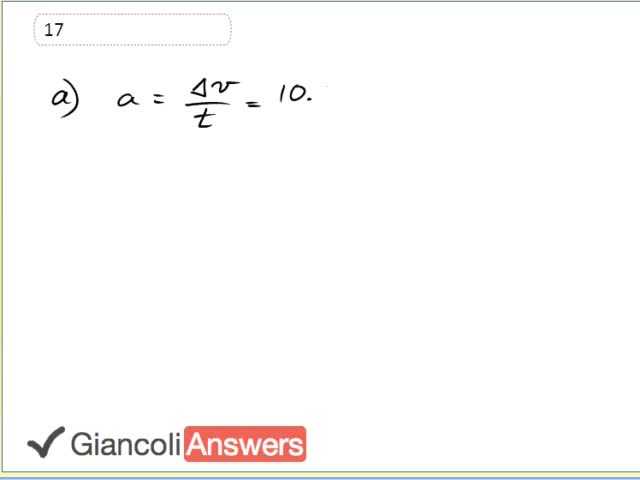 Giancoli 6th Edition, Chapter 2, Problem 17 solution video poster