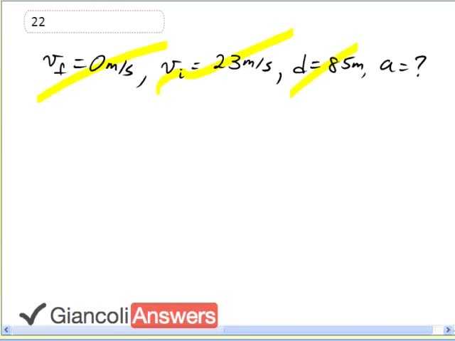 Giancoli 6th Edition, Chapter 2, Problem 22 solution video poster