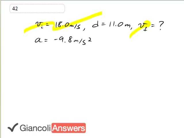 Giancoli 6th Edition, Chapter 2, Problem 42 solution video poster