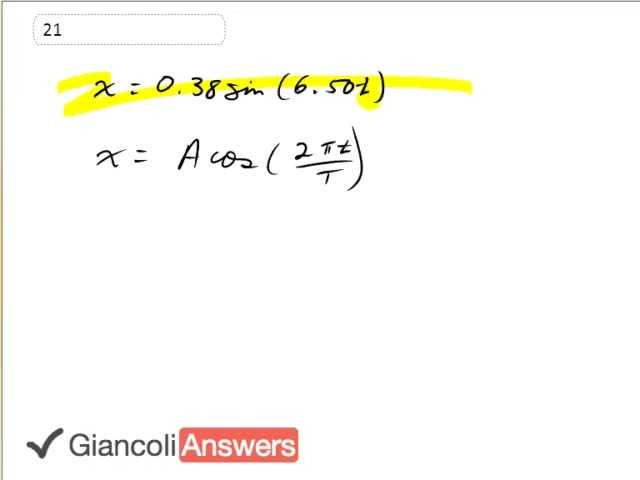 Giancoli 6th Edition, Chapter 11, Problem 21 solution video poster