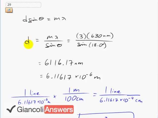 Giancoli 6th Edition, Chapter 24, Problem 29 solution video poster