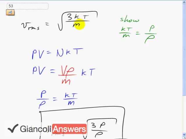 Giancoli 6th Edition, Chapter 13, Problem 53 solution video poster