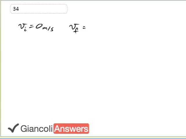 Giancoli 6th Edition, Chapter 2, Problem 34 solution video poster
