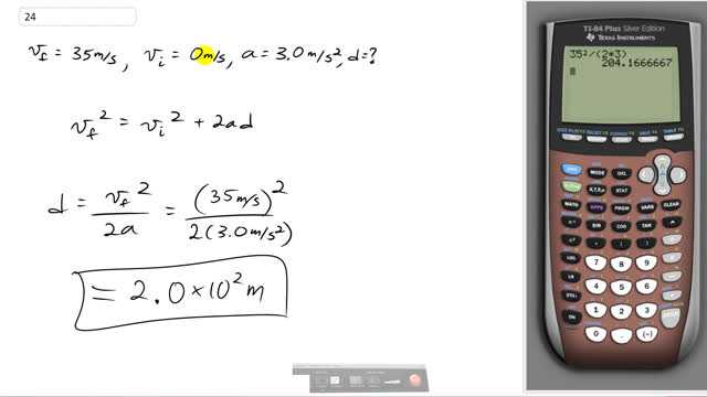 Giancoli 7th Edition, Chapter 2, Problem 24 solution video poster