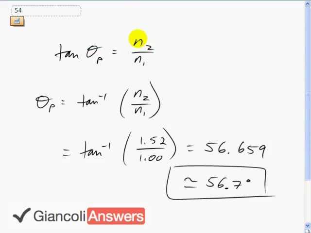 Giancoli 6th Edition, Chapter 24, Problem 54 solution video poster