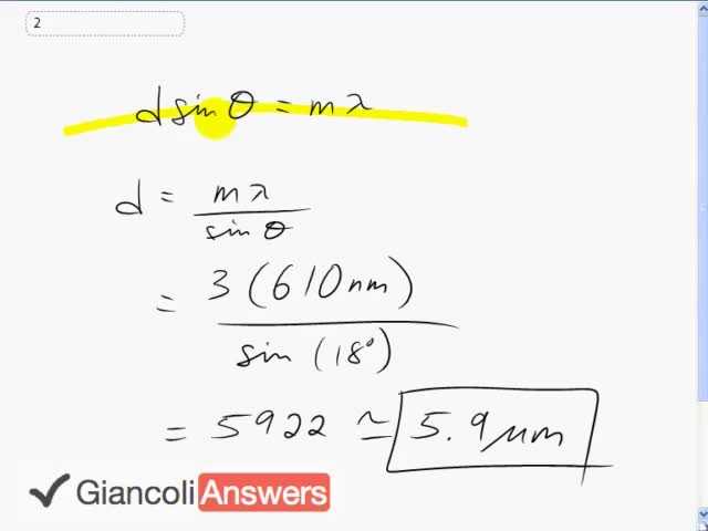 Giancoli 6th Edition, Chapter 24, Problem 2 solution video poster