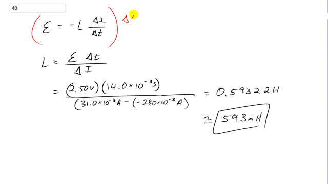 Giancoli 7th Edition, Chapter 21, Problem 40 solution video poster