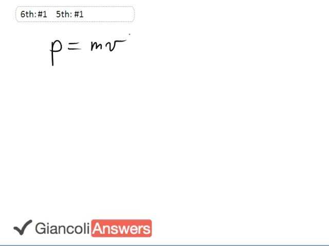 Giancoli 6th Edition, Chapter 7, Problem 1 solution video poster