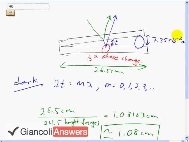 Giancoli 6th Edition, Chapter 24, Problem 40 solution video poster
