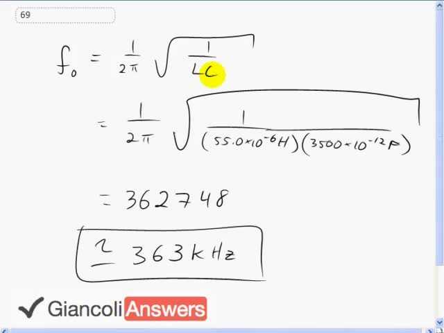 Giancoli 6th Edition, Chapter 21, Problem 69 solution video poster