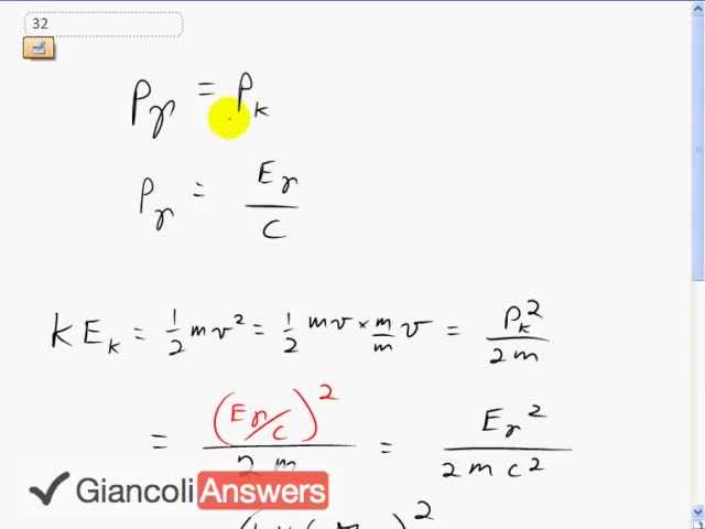 Giancoli 6th Edition, Chapter 30, Problem 32 solution video poster