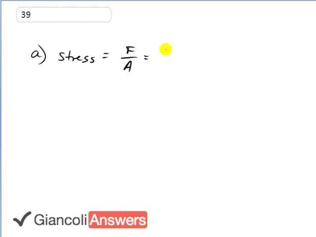 Giancoli 6th Edition, Chapter 9, Problem 39 solution video poster