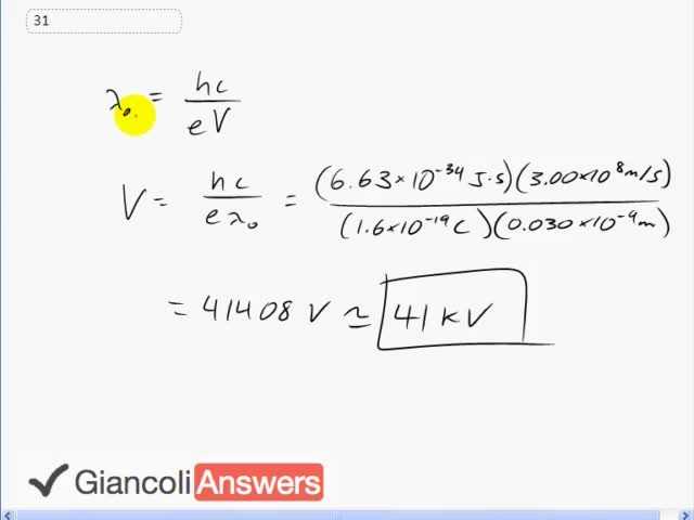 Giancoli 6th Edition, Chapter 28, Problem 31 solution video poster