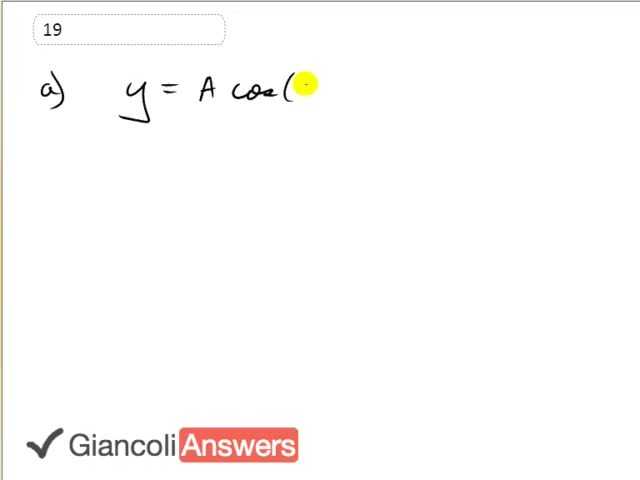 Giancoli 6th Edition, Chapter 11, Problem 19 solution video poster