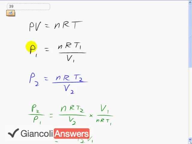 Giancoli 6th Edition, Chapter 13, Problem 39 solution video poster