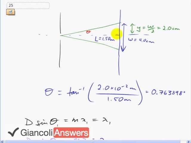 Giancoli 6th Edition, Chapter 24, Problem 25 solution video poster