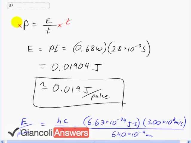 Giancoli 6th Edition, Chapter 28, Problem 37 solution video poster