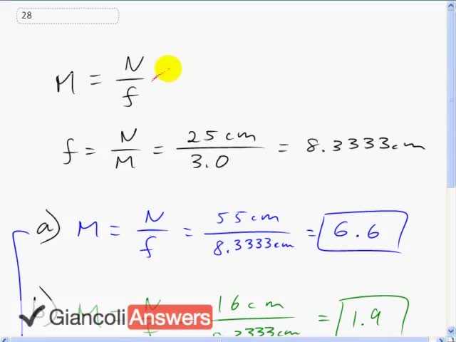 Giancoli 6th Edition, Chapter 25, Problem 28 solution video poster