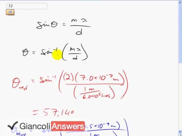 Giancoli 6th Edition, Chapter 24, Problem 32 solution video poster