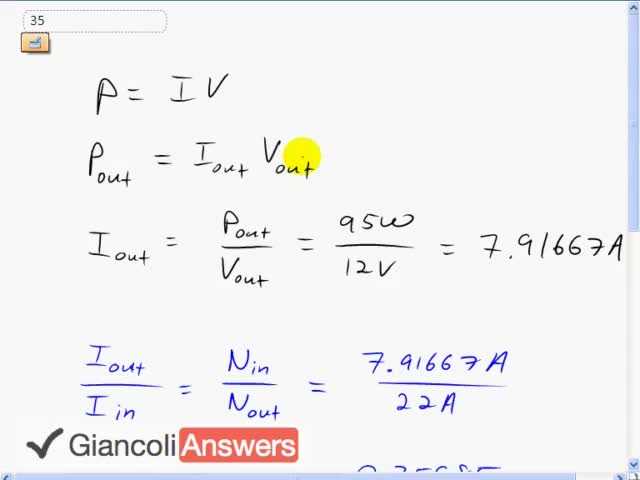 Giancoli 6th Edition, Chapter 21, Problem 35 solution video poster