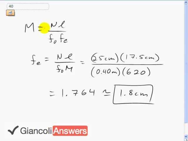 Giancoli 6th Edition, Chapter 25, Problem 40 solution video poster