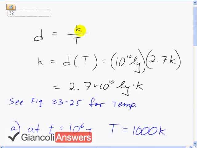 Giancoli 6th Edition, Chapter 33, Problem 32 solution video poster