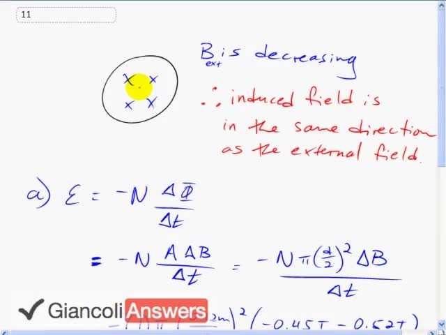 Giancoli 6th Edition, Chapter 21, Problem 11 solution video poster