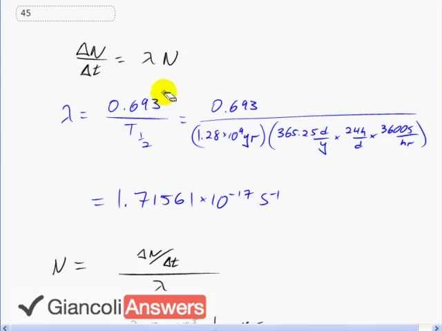 Giancoli 6th Edition, Chapter 30, Problem 45 solution video poster
