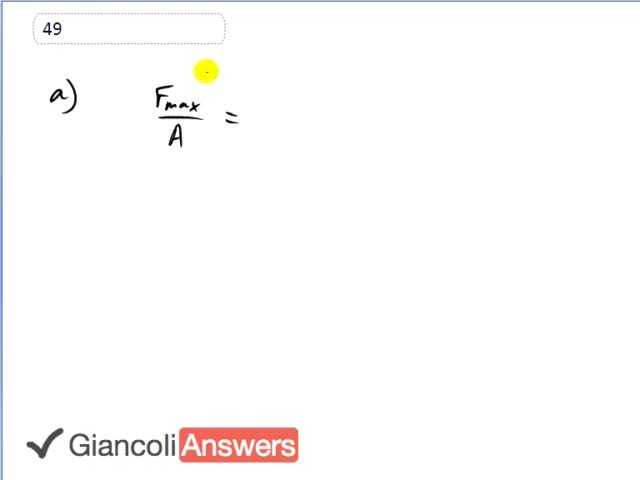 Giancoli 6th Edition, Chapter 9, Problem 49 solution video poster