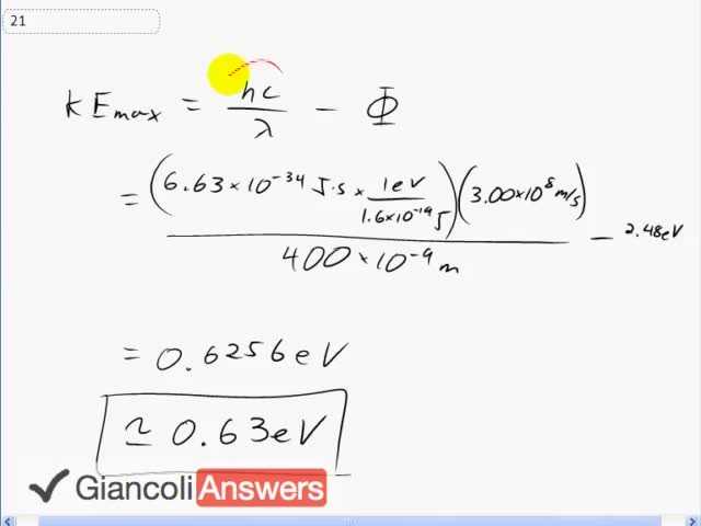 Giancoli 6th Edition, Chapter 27, Problem 21 solution video poster