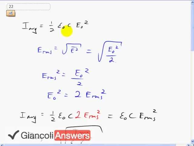 Giancoli 6th Edition, Chapter 22, Problem 22 solution video poster