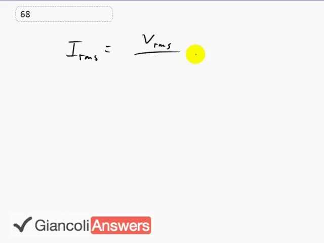 Giancoli 6th Edition, Chapter 21, Problem 68 solution video poster