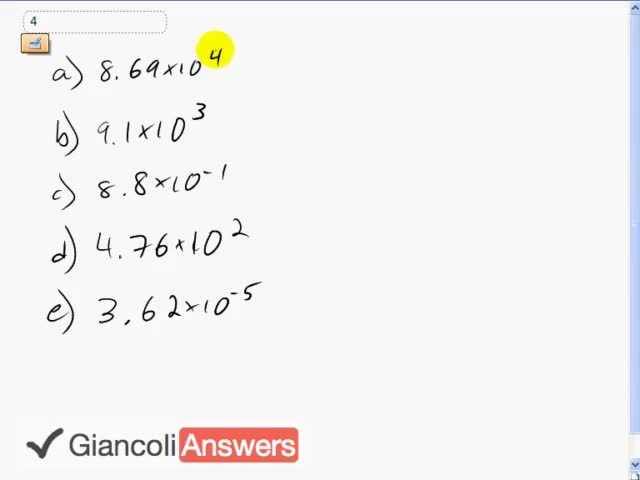 Giancoli 6th Edition, Chapter 1, Problem 4 solution video poster