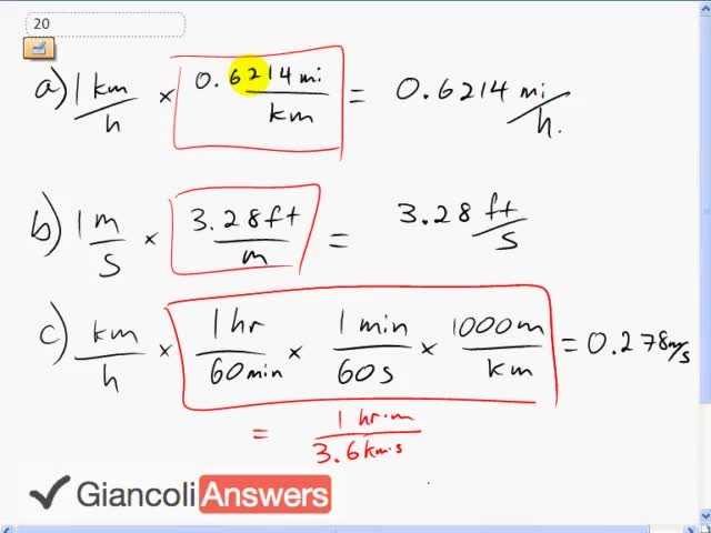 Giancoli 6th Edition, Chapter 1, Problem 20 solution video poster