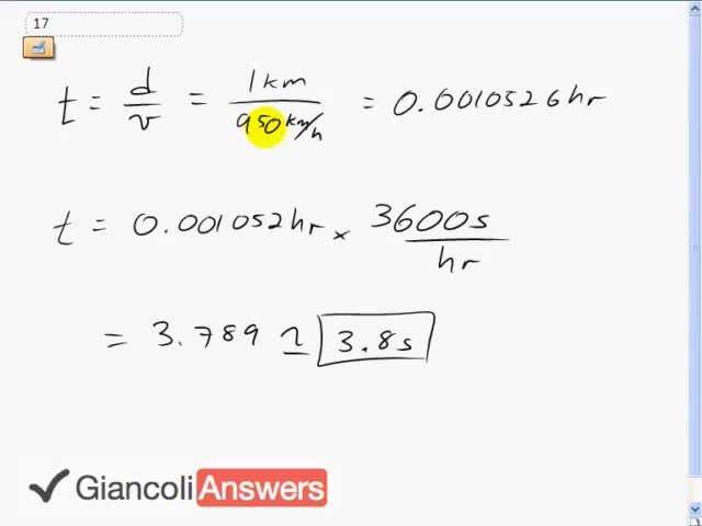 Giancoli 6th Edition, Chapter 1, Problem 17 solution video poster
