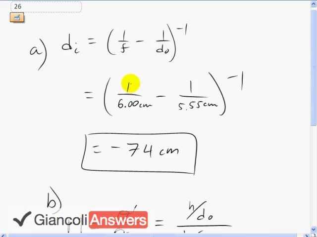 Giancoli 6th Edition, Chapter 25, Problem 26 solution video poster