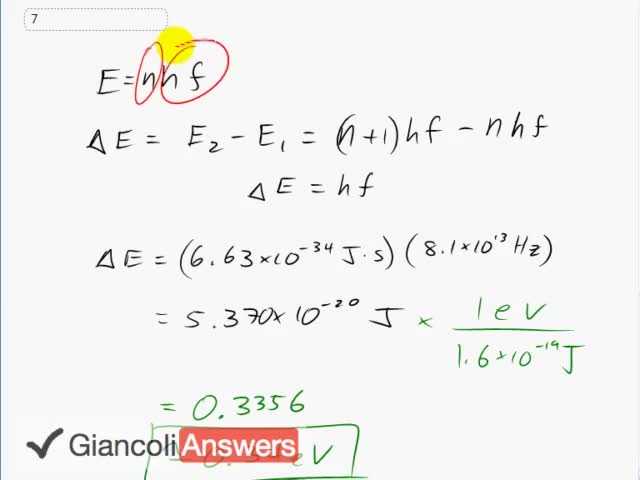 Giancoli 6th Edition, Chapter 27, Problem 7 solution video poster