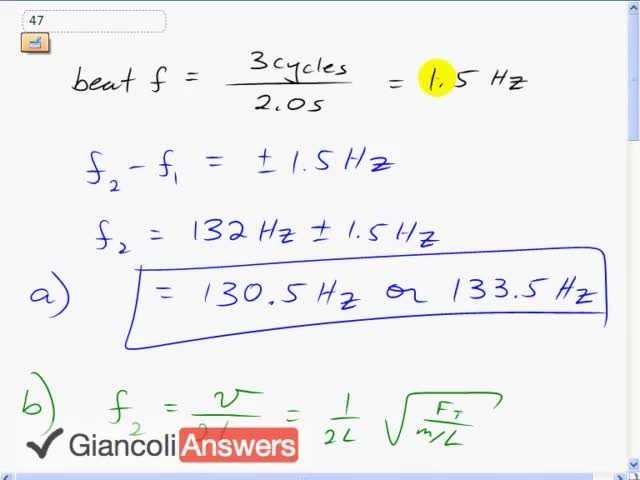 Giancoli 6th Edition, Chapter 12, Problem 47 solution video poster