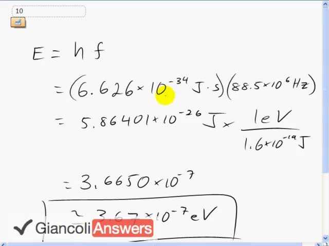 Giancoli 6th Edition, Chapter 27, Problem 10 solution video poster