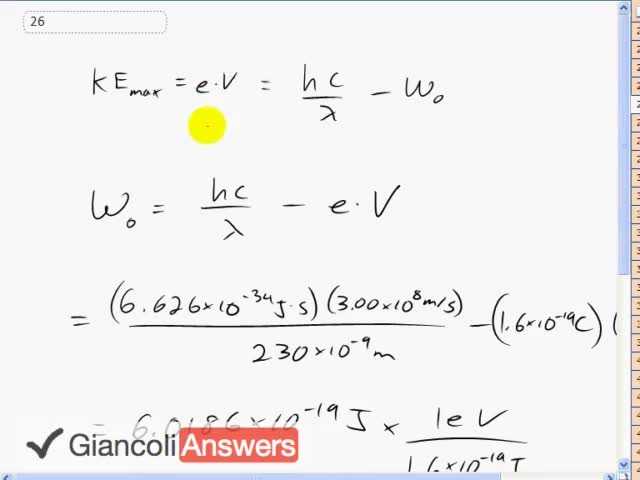 Giancoli 6th Edition, Chapter 27, Problem 26 solution video poster