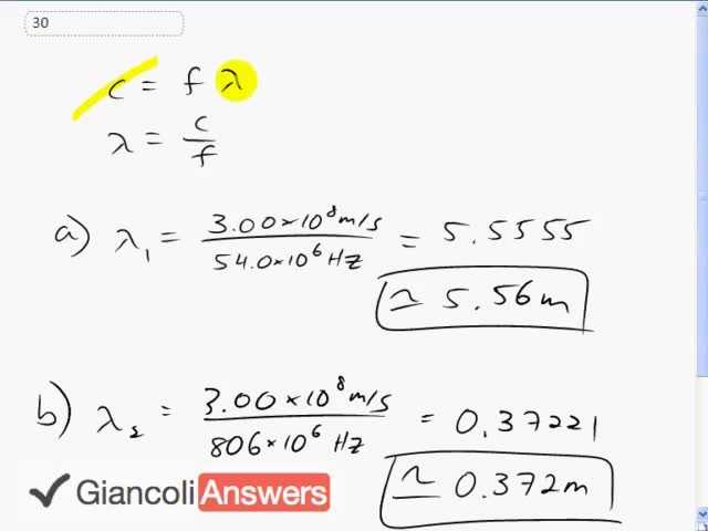 Giancoli 6th Edition, Chapter 22, Problem 30 solution video poster