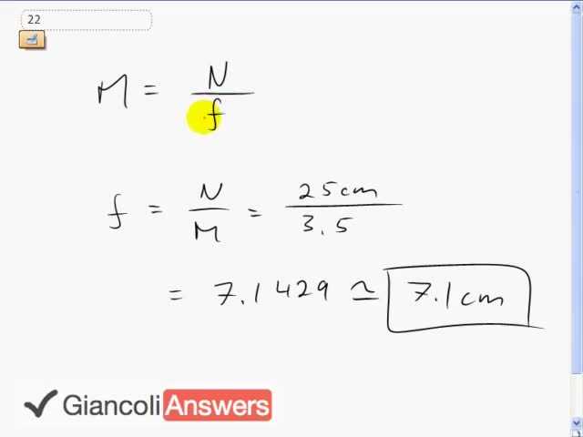 Giancoli 6th Edition, Chapter 25, Problem 22 solution video poster