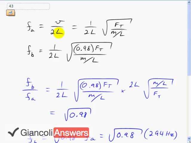 Giancoli 6th Edition, Chapter 12, Problem 43 solution video poster